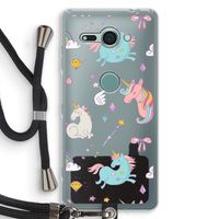 Fantasiewereld: Sony Xperia XZ2 Compact Transparant Hoesje met koord