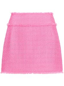 Dolce & Gabbana minijupe en tweed à taille haute - Rose