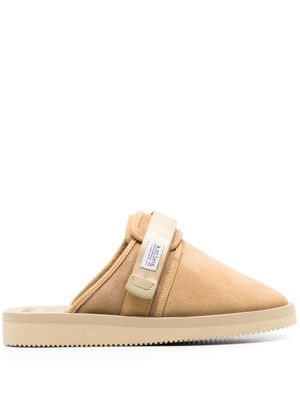 Suicoke chaussons Zavo-VS à fermeture scratch - Marron