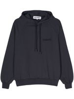 Sunnei hoodie en coton à logo brodé - Bleu