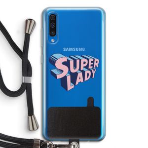 Superlady: Samsung Galaxy A50 Transparant Hoesje met koord