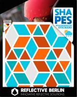 REFLECTIVE BERLIN reflex-sticker "shapes" refl.sticker refl.berlin diamonds vintage