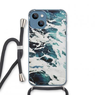 Golven: iPhone 13 mini Transparant Hoesje met koord