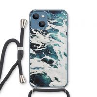 Golven: iPhone 13 mini Transparant Hoesje met koord