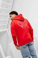 Croyez Stitched Heart Zip Hoodie Heren Rood - Maat M - Kleur: Rood | Soccerfanshop