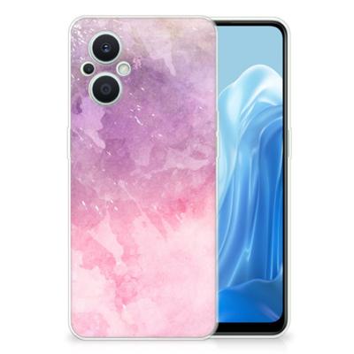 Smartphone hoesje OPPO Reno8 Lite Pink Purple Paint