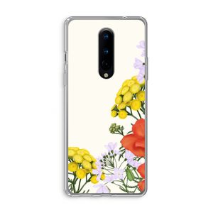 Wilde bloemen: OnePlus 8 Transparant Hoesje