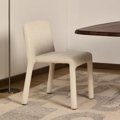 Kave Home Eetkamerstoel 'Loria' Chenille, kleur Beige