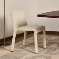 Kave Home Eetkamerstoel 'Loria' Chenille, kleur Beige