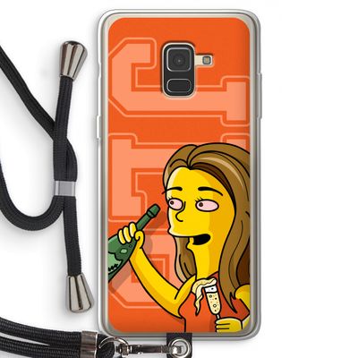 Jamie Lee Simpson: Samsung Galaxy A8 (2018) Transparant Hoesje met koord