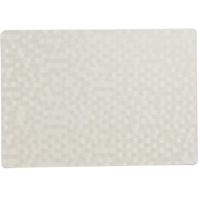 Wicotex luxe tafel placemats Stones - PVC - wit - 30 x 43 cm - met anti slip - en PU coating Wicotex luxe tafel placemats Stones - PVC - wit - 30 x 43 cm - met anti slip - en PU coating