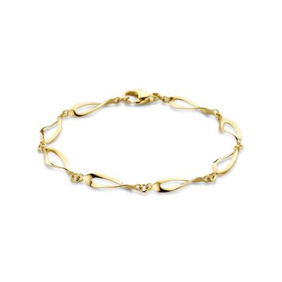 14k Geelgouden Armband met Karabijnsluiting - 19cm Draaglengte en 6.5mm Schakelbreedte