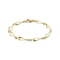 14k Geelgouden Armband met Karabijnsluiting - 19cm Draaglengte en 6.5mm Schakelbreedte
