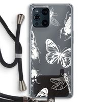 Tiny Bugs: Oppo Find X3 Pro Transparant Hoesje met koord