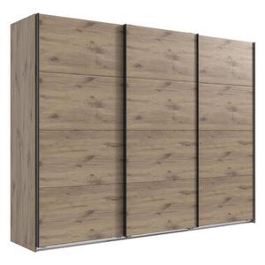 Schuifdeurkast Dex XL - eikenkleur - 208x270x65 cm - Leen Bakker