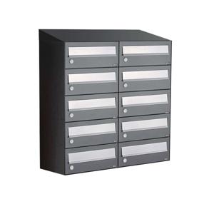 Allux Hive Set 2-Breed, 5-Hoog Met Dak Antraciet - 40030065_2x5d