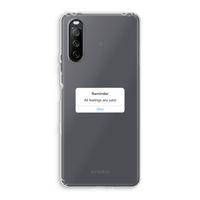 Reminder: Sony Xperia 10 III Transparant Hoesje