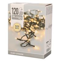 Kerstverlichting - 1x - 120 led lampjes - warm wit - 120 lampjes - 9 meter