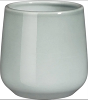 Amber pot rond l.grijs h11,5xd12cm - Mica decorations