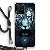 Darkness Tiger: Samsung Galaxy S10 Lite Transparant Hoesje met koord