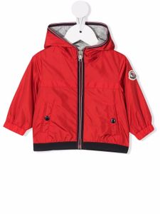 Moncler Enfant veste à patch logo - Rouge