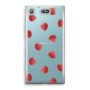 Framboosjes: Sony Xperia XZ1 Compact Transparant Hoesje
