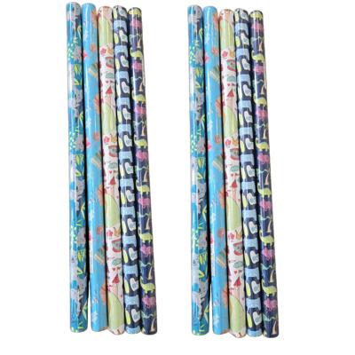 Gerimport Rollen inpakpapier/cadeaupapier - 10x stuks - verjaardag - 200 x 70 cm - papier Gerimport Rollen inpakpapier/cadeaupapier - 10x stuks - verjaardag - 200 x 70 cm - papier