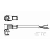 TE Connectivity 1-2273088-1 Sensor/actuator connector, geassembleerd M12 Aantal polen (sensoren): 5 Stekker, haaks 1.50 m 1 stuk(s) - thumbnail