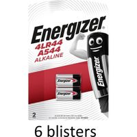12 Stuks (6 Blisters a 2 st) Alkaline Battery 4LR44 6 V - thumbnail