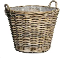 Mega Collections Aardappelmand Lana - 60 x 45 cm - Naturel