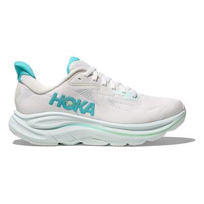 Hoka Clifton 10 hardloopschoenen White/Cielo Blue Dames