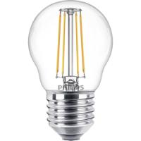 Philips LED 76317600 LED-lamp Energielabel F (A - G) E27 Kogel 4.3 W = 40 W Warmwit (Ø x l) 4.5 cm x 8 cm 1 stuk(s) Philips LED 76317600 LED-lamp Energielabel F (A - G) E27 Kogel 4.3 W = 40 W Warmwit (Ø x l) 4.5 cm x 8 cm 1 stuk(s)