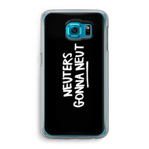 Neuters (zwart): Samsung Galaxy S6 Transparant Hoesje