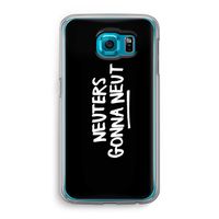 Neuters (zwart): Samsung Galaxy S6 Transparant Hoesje