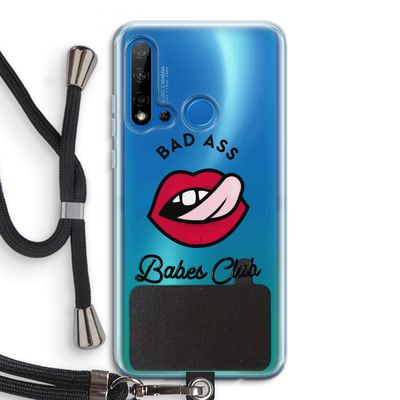 Badass Babes Club: Huawei P20 Lite (2019) Transparant Hoesje met koord