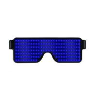Nacht Club Bar Disco LED licht uitstralen glazen Festival partij USB opladen sluiter dynamische Flash bril (blauw)