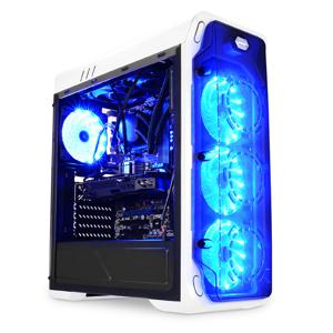 LC-Power Gaming 988W - Blue Typhoon Midi Tower Wit