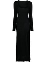 Jacquemus robe en maille La Robe Dao - Noir