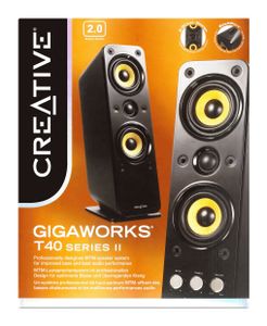 Creative GIGAWORKS T40 II 2.0 PC-luidsprekers Kabelgebonden 32 W Zwart