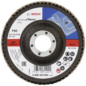 Bosch Accessories 2608603653 X431 Lamellenschijf Diameter 115 mm Boordiameter 22.33 mm Staal 1 stuk(s)