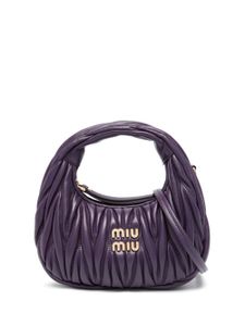 Miu Miu mini sac matelassé Wander - Violet