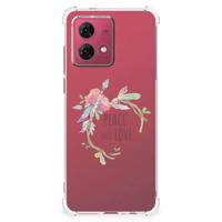Motorola Moto G84 Stevig | Bumper Hoesje | Boho Text