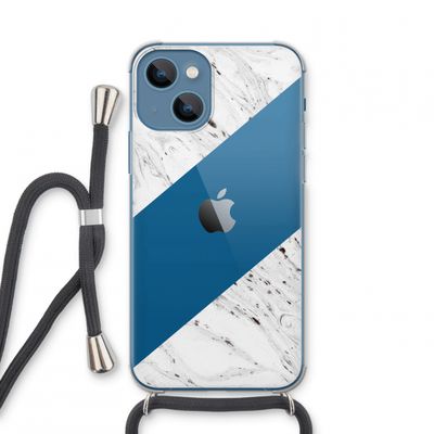 Biggest stripe: iPhone 13 mini Transparant Hoesje met koord