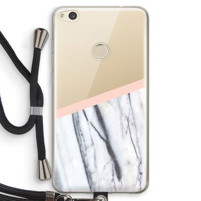 A touch of peach: Huawei Ascend P8 Lite (2017) Transparant Hoesje met koord