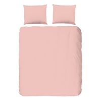 Dekbedovertrek Katoen Satijn Lichte Kleuren Effen 240x200 Cm Roze Anti Allergie & Anti Huisstofmijt HIP - Dekbed-Discounter.nl