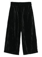 Pinko Kids pantalon en velours à coupe ample - Noir