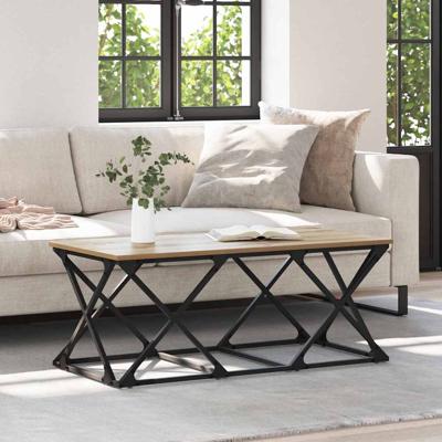 Salontafel artisanaal eikenkleurig 100 x 49 x 40 cm Salontafel artisanaal eikenkleurig 100 x 49 x 40 cm