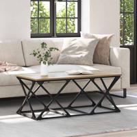 Salontafel artisanaal eikenkleurig 100 x 49 x 40 cm