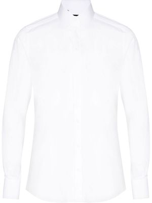 Dolce & Gabbana chemise en popeline à boutonnière - Blanc