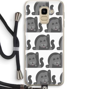 Cats: Samsung Galaxy J6 (2018) Transparant Hoesje met koord